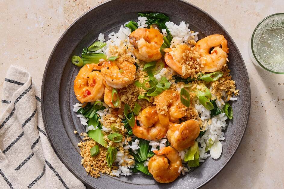 Sweet Chili Shrimp & Breadcrumbs
