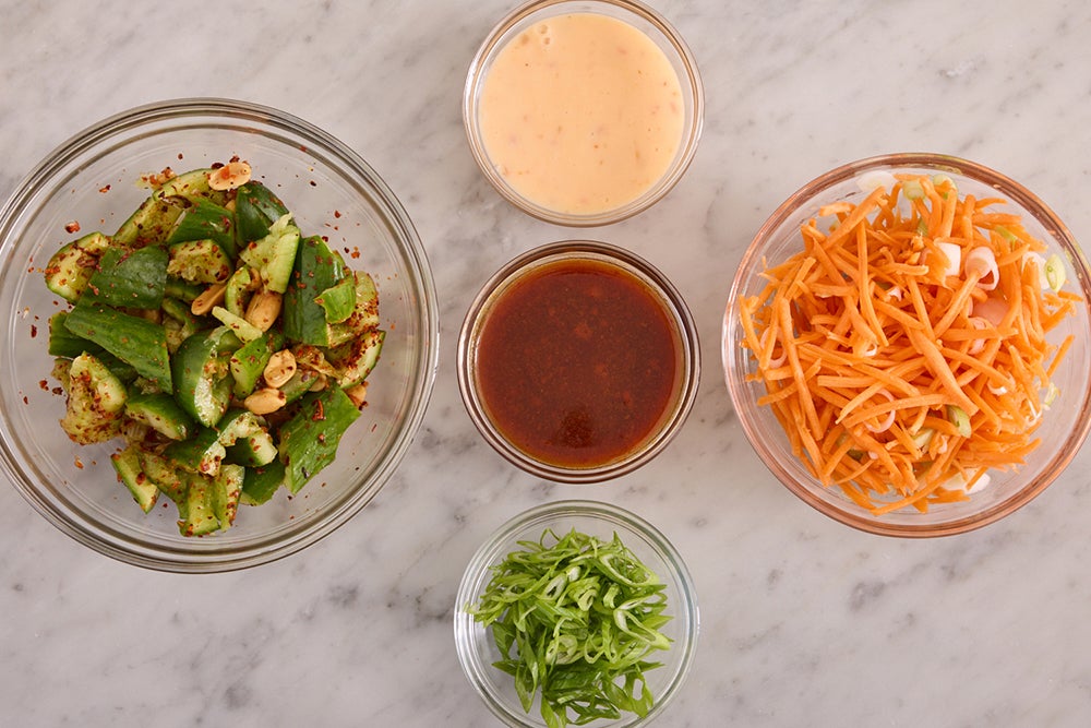 recipe-step-image-Prepare the ingredients & make the smashed cucumber salad}