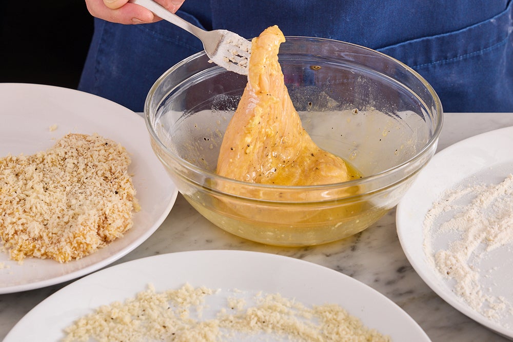 recipe-step-image-Pound & bread the chicken}