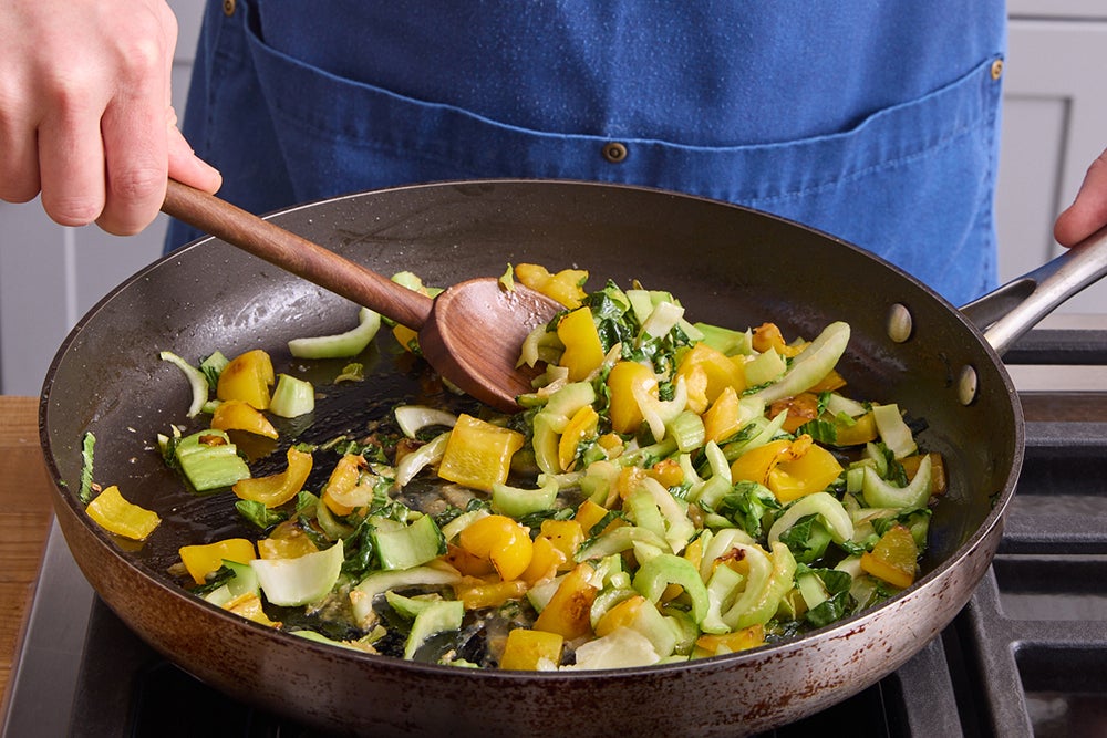 recipe-step-image-Cook the vegetables & finish the rice}