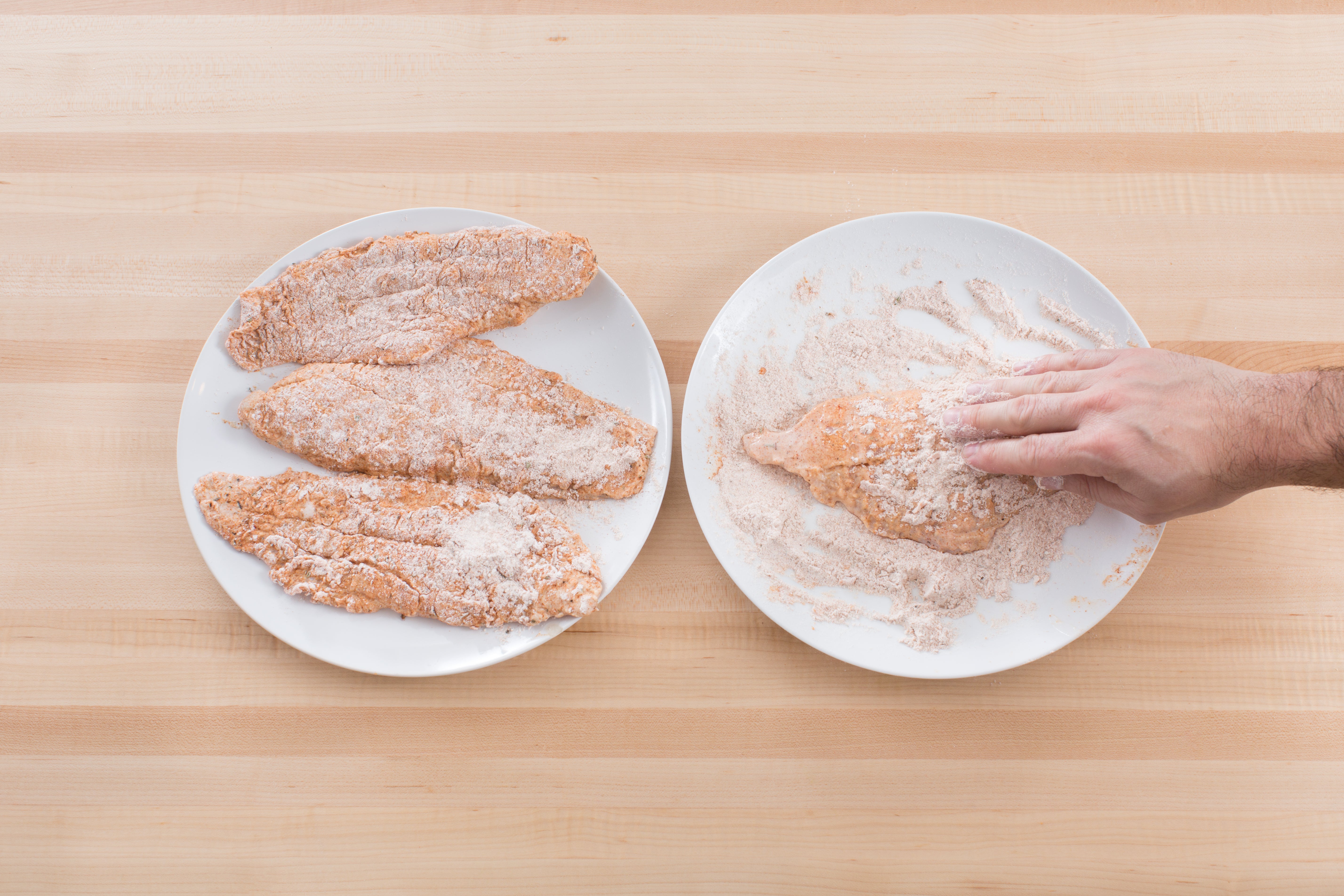 recipe-step-image-Coat the catfish:}