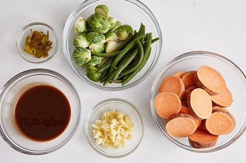 recipe-step-image-Prepare the ingredients & start the sauce:}