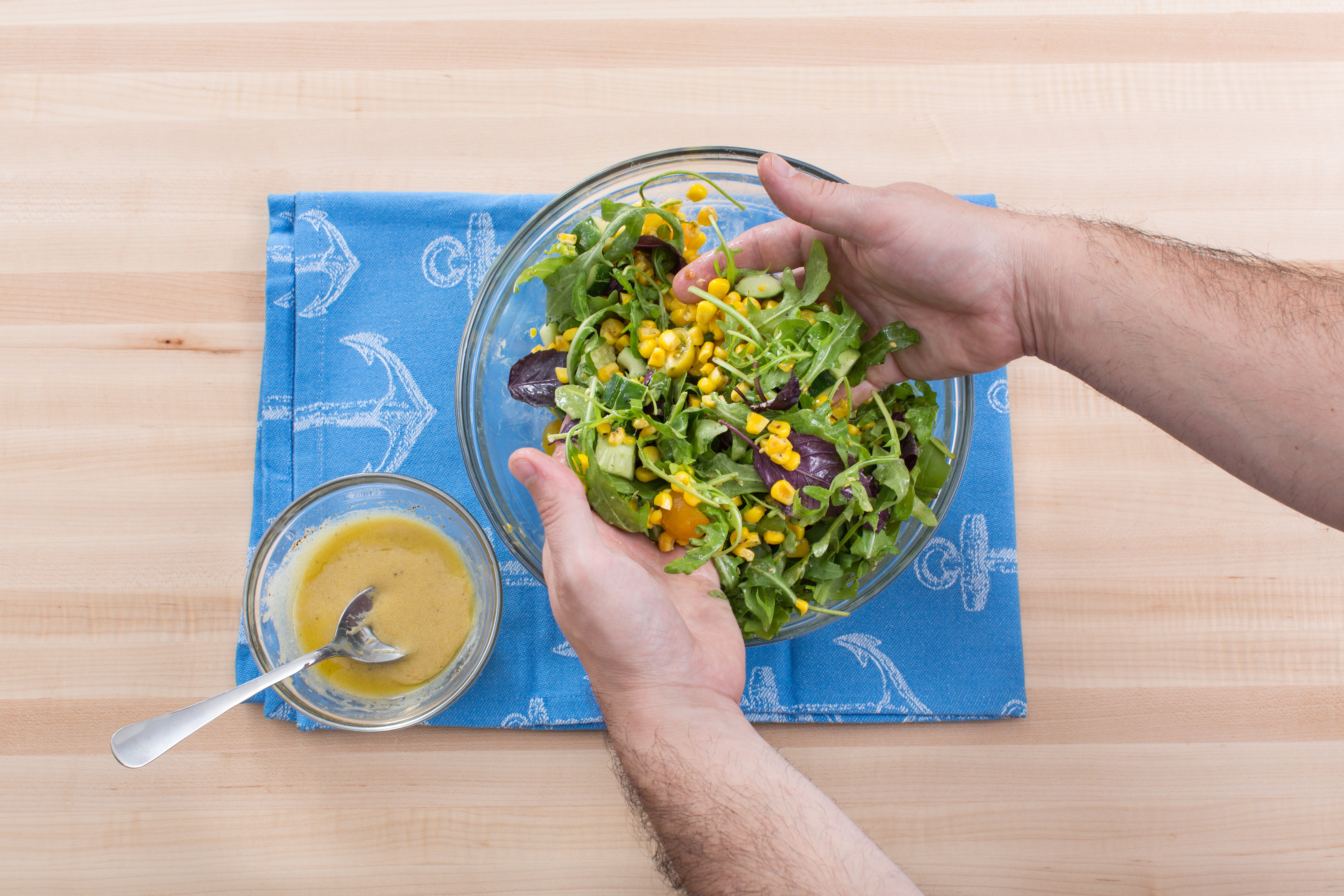 recipe-step-image-Make the salad & plate your dish:}