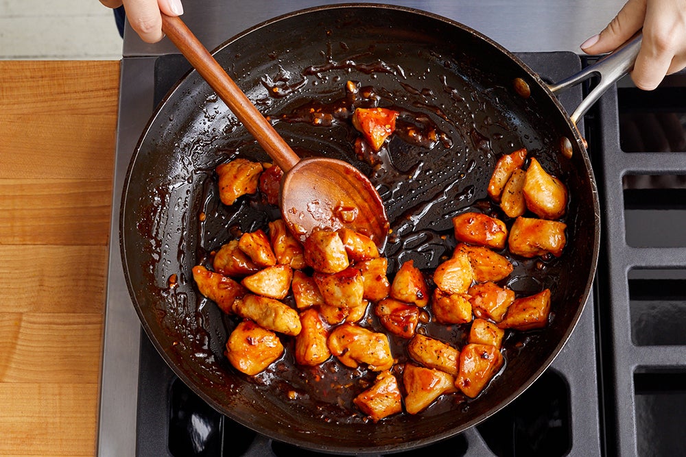 recipe-step-image-Cook the chicken & serve your dish}