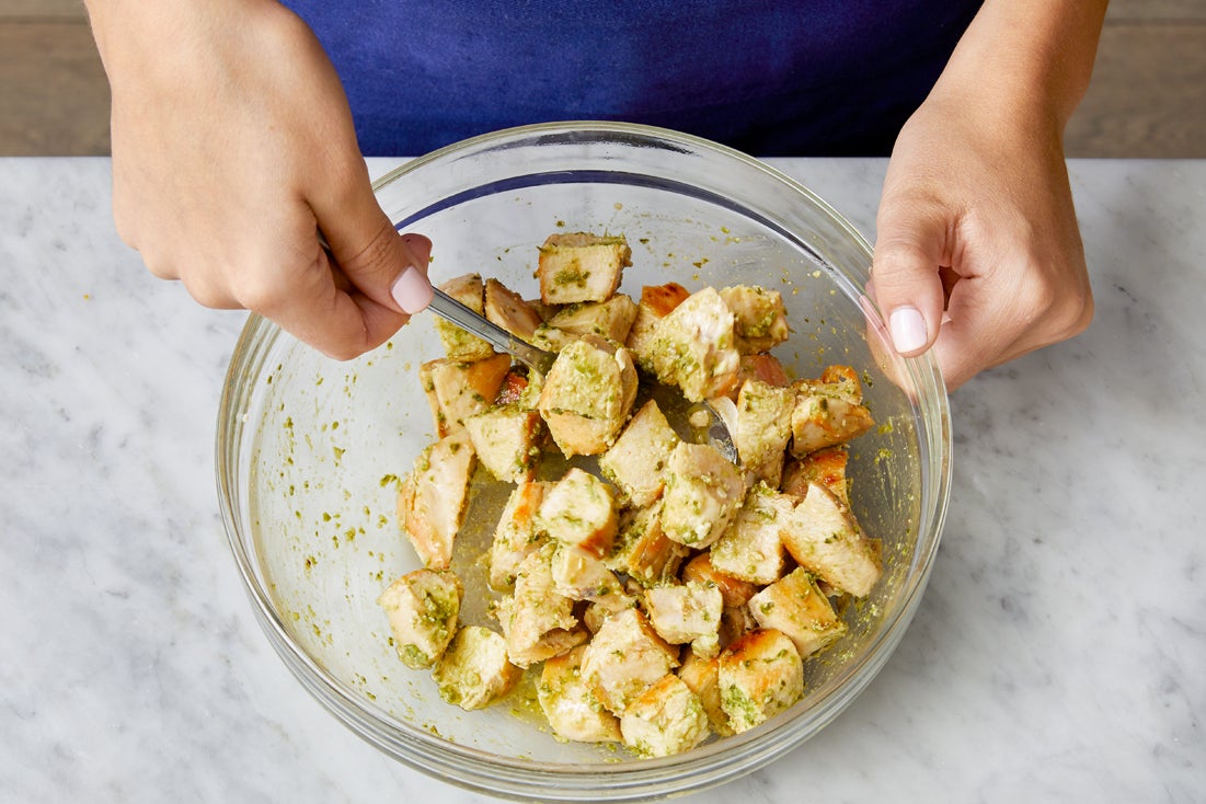 recipe-step-image-Cook & dress the chicken:}