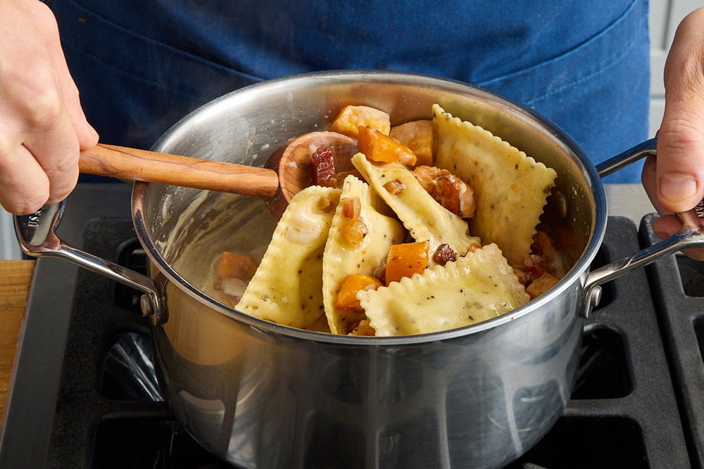 recipe-step-image-Make the sauce & finish the ravioli}