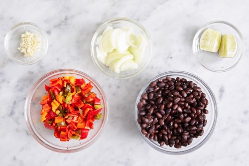 recipe-step-image-Prepare the ingredients & make the salsa: }