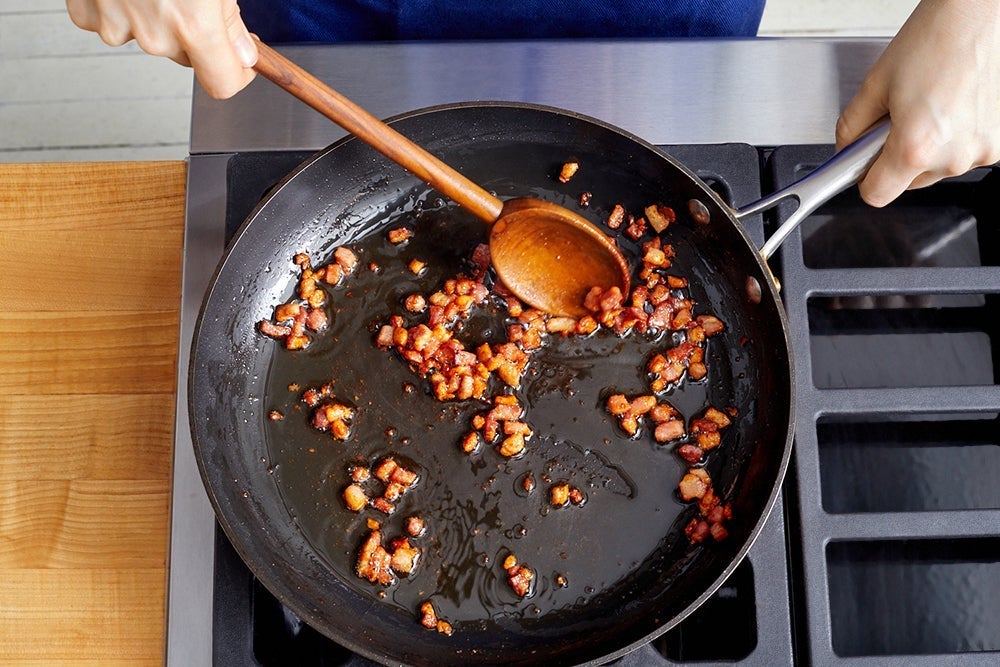 recipe-step-image-Crisp the pancetta & serve your dish}