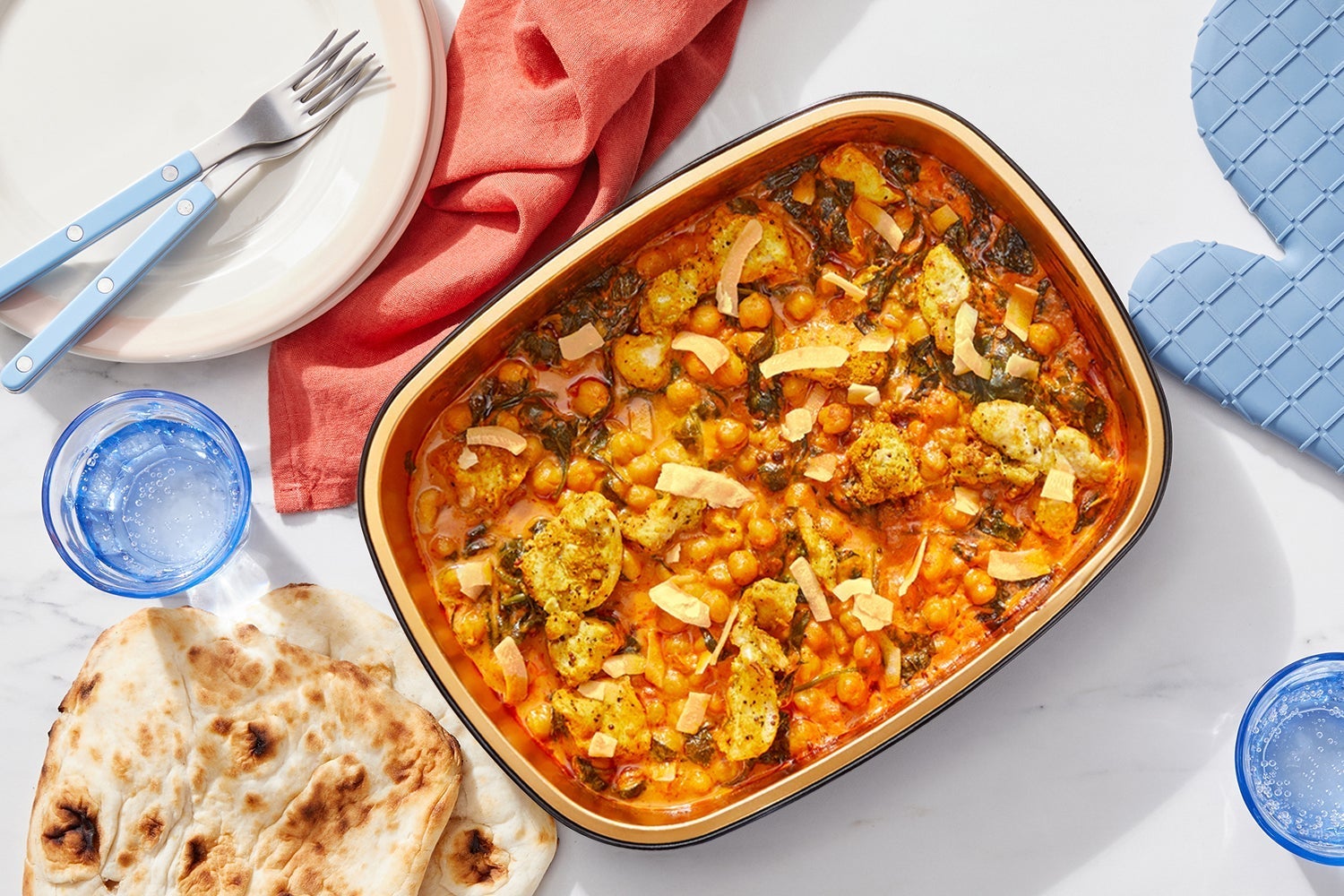 Oven Baked Chicken & Chickpea Curry