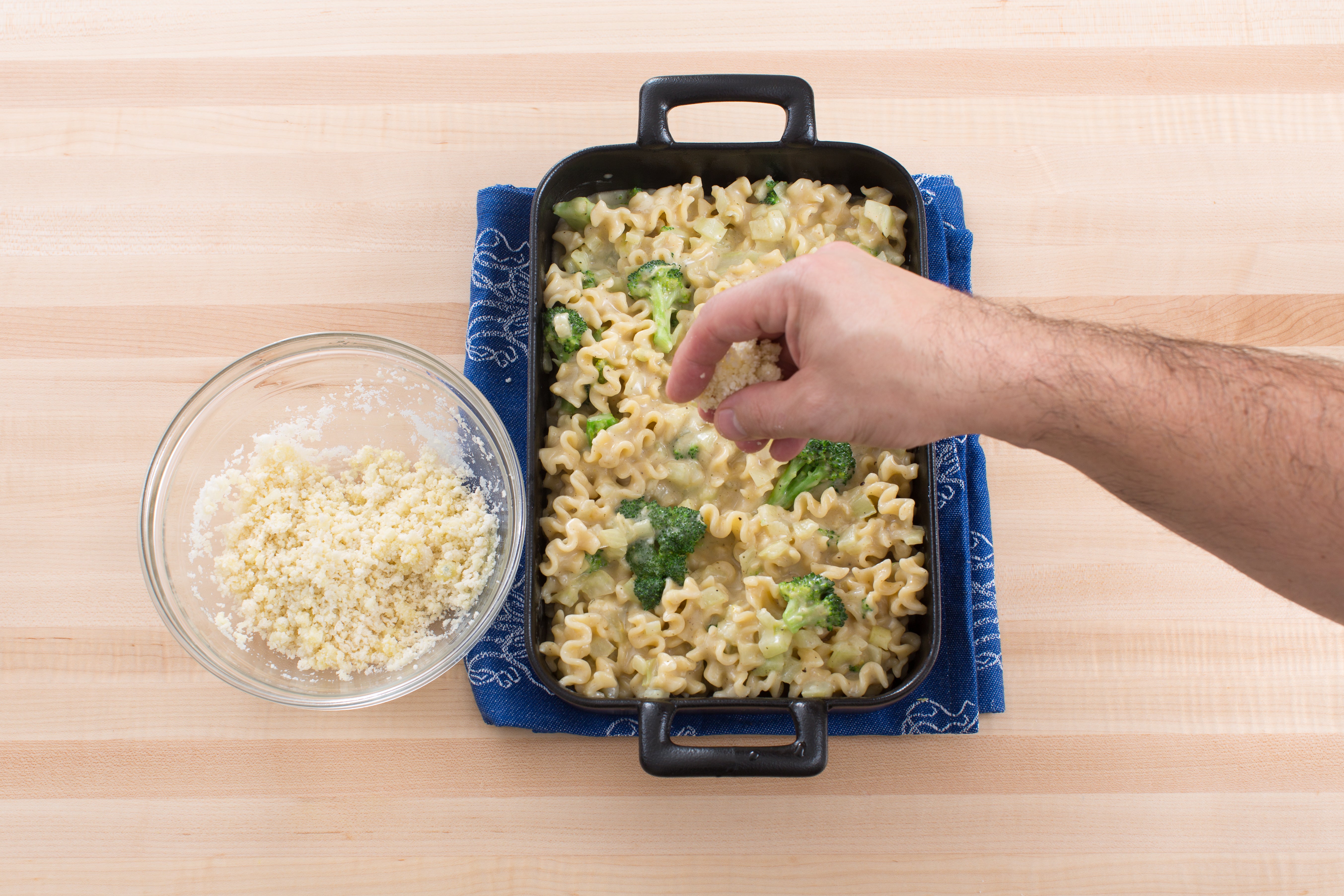 recipe-step-image-Finish the filling & assemble the casserole}