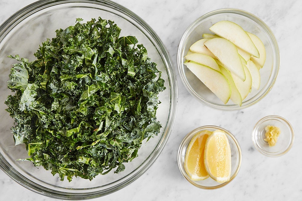 recipe-step-image-Prepare the remaining ingredients & marinate the kale}