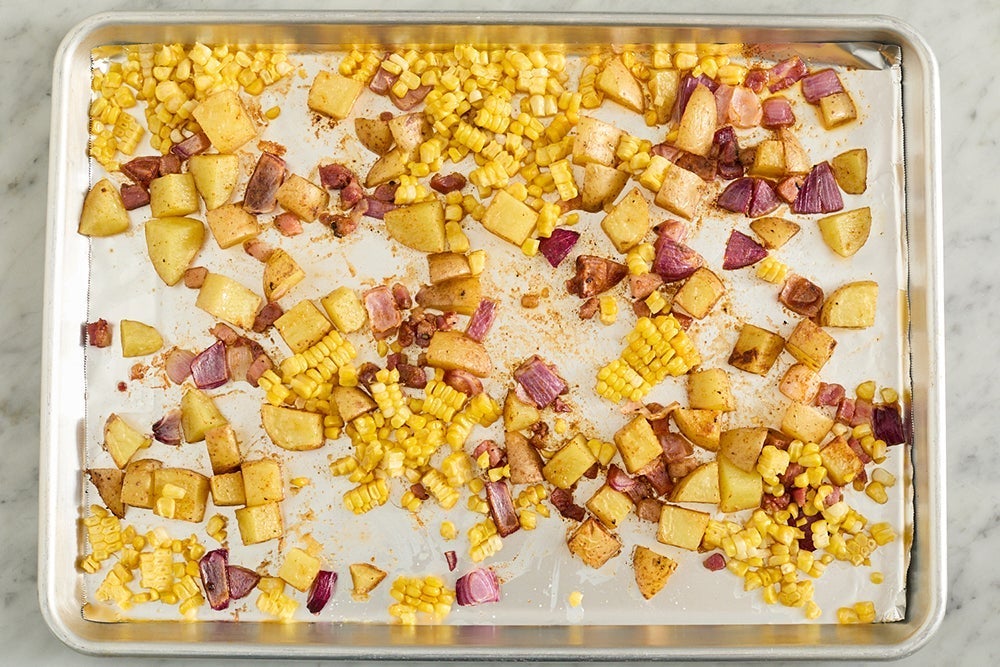 recipe-step-image-Roast the pancetta & vegetables}