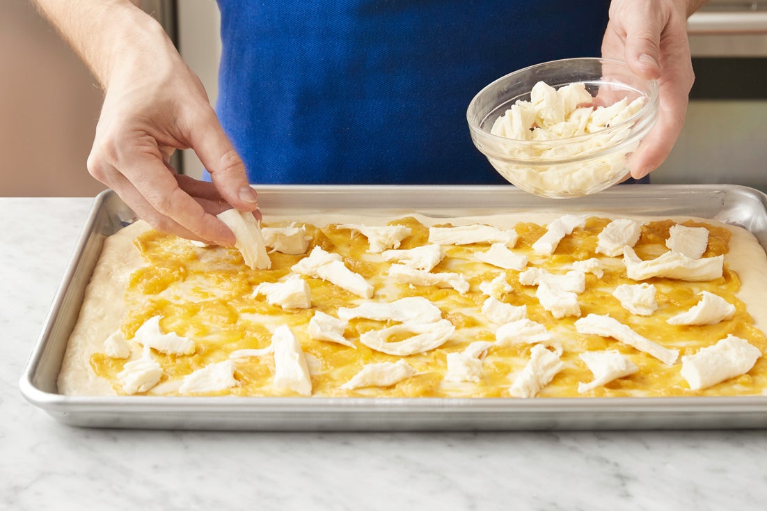 recipe-step-image-Prepare the dough & assemble the pizza:}