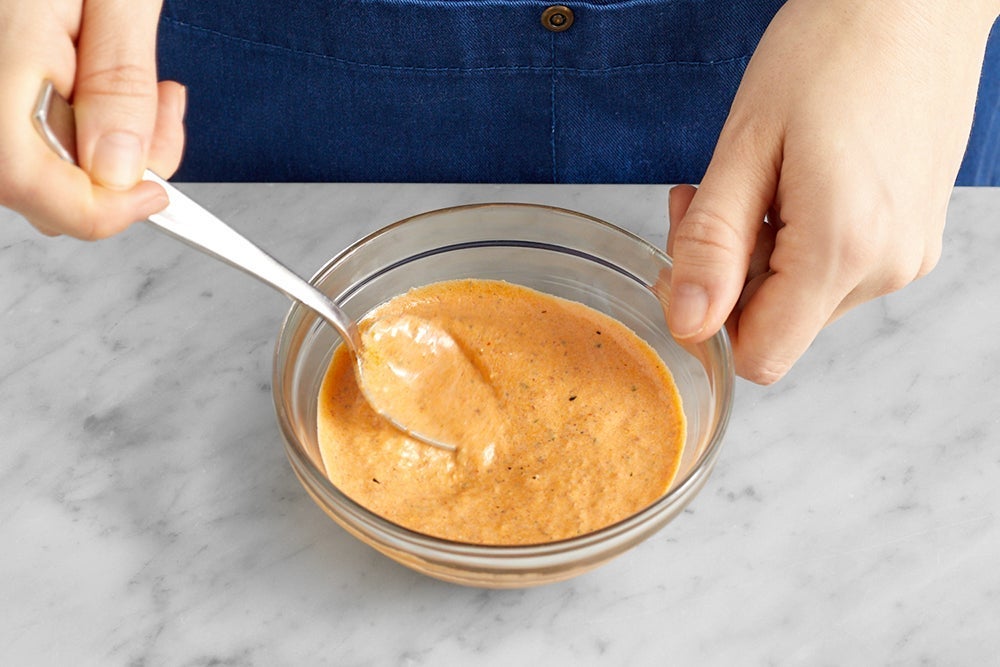 recipe-step-image-Make the romesco mayo & serve your dish}