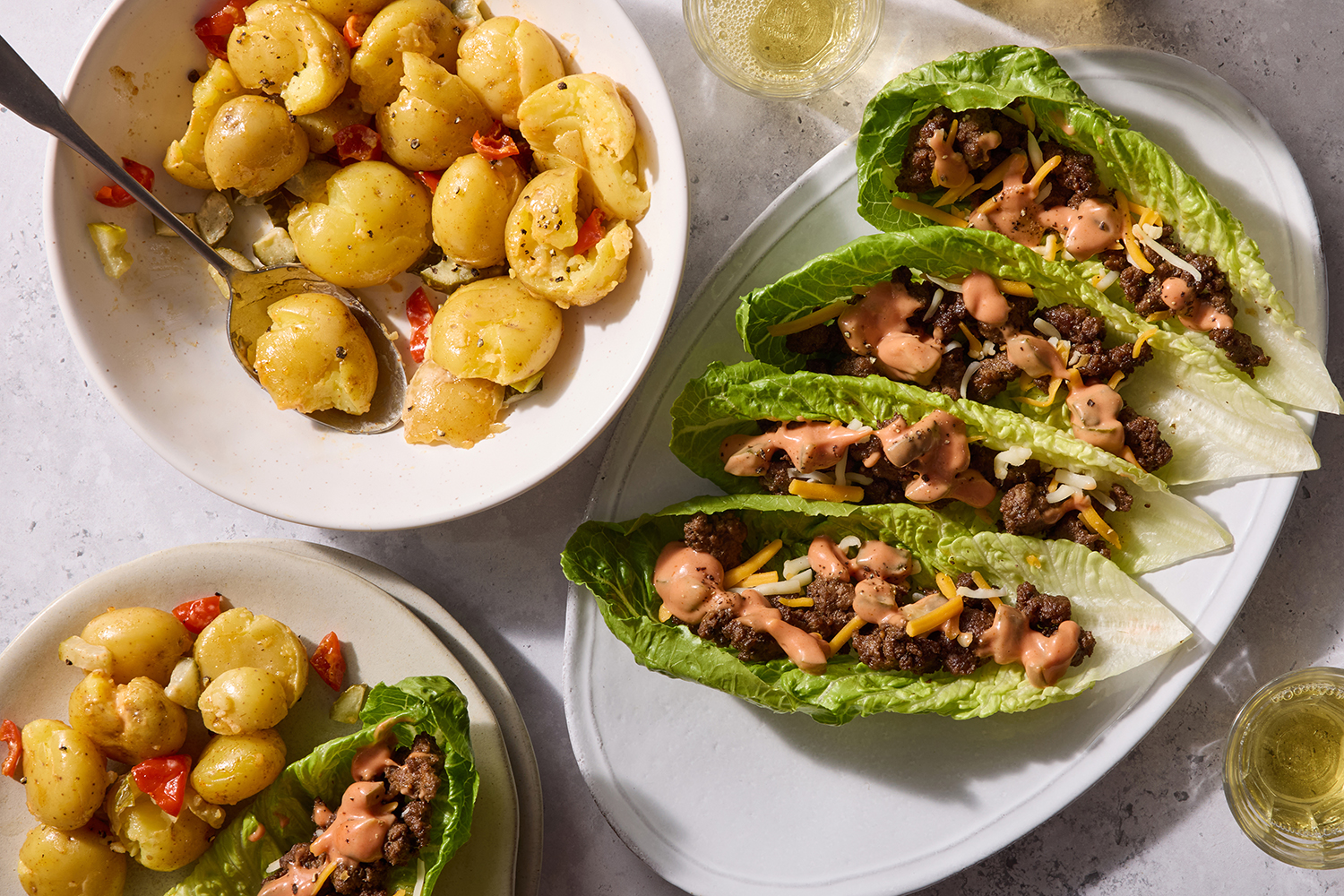 Cheeseburger Lettuce Wraps