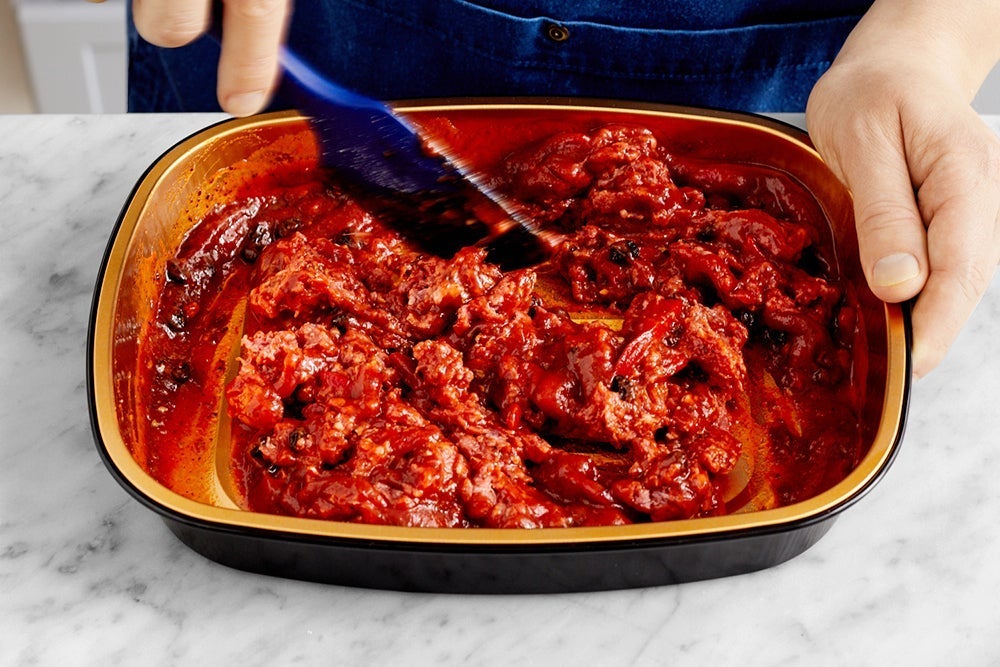recipe-step-image-Add the beef & bake the tray}