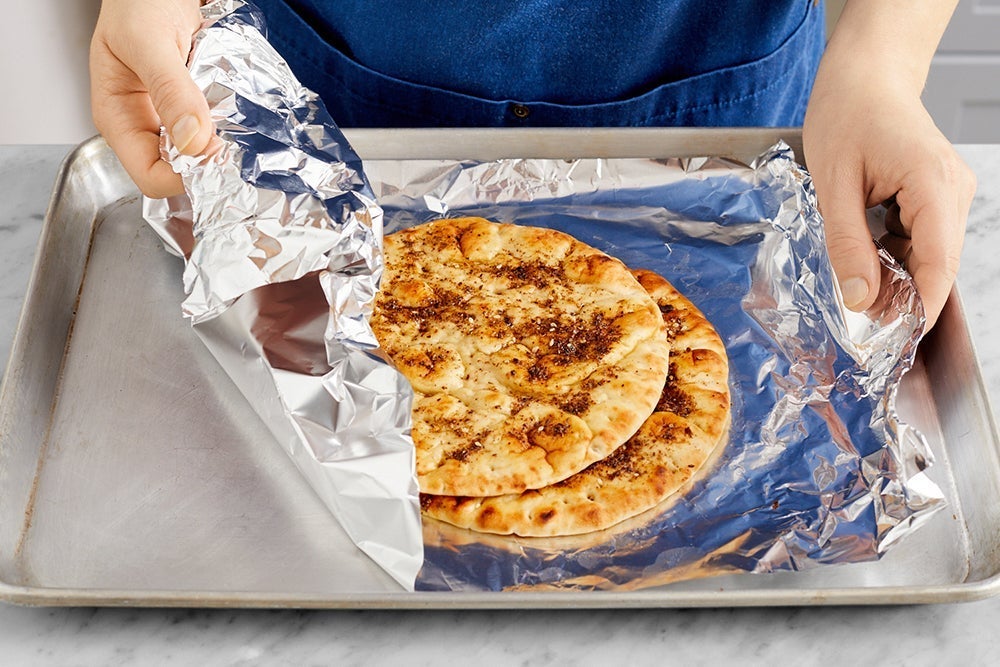 recipe-step-image-Make the za'atar pitas & serve your dish }