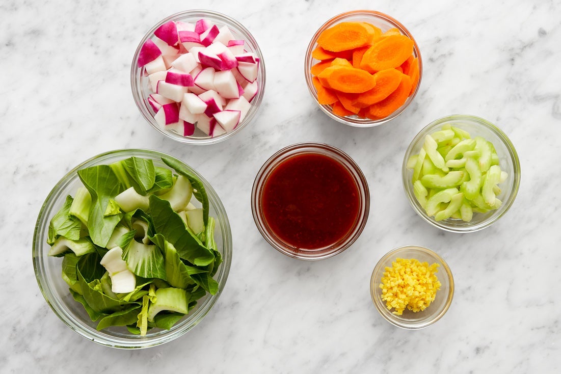 recipe-step-image-Prepare the ingredients & make the sauce:}