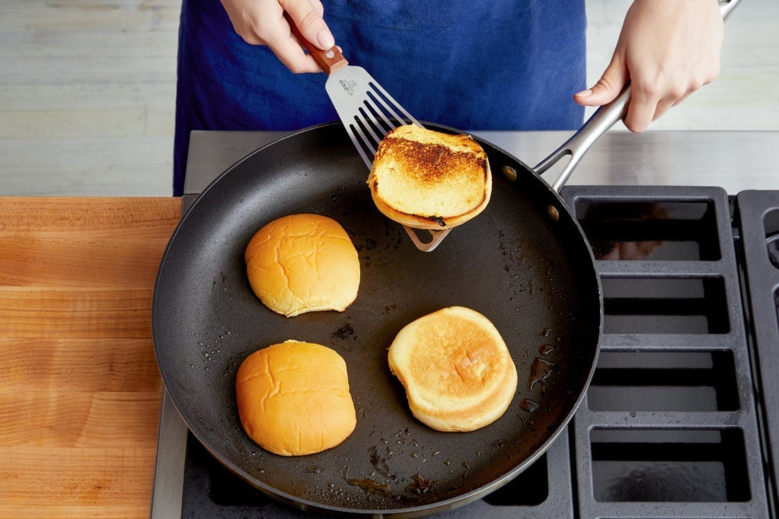 recipe-step-image-Toast the buns & serve your dish}