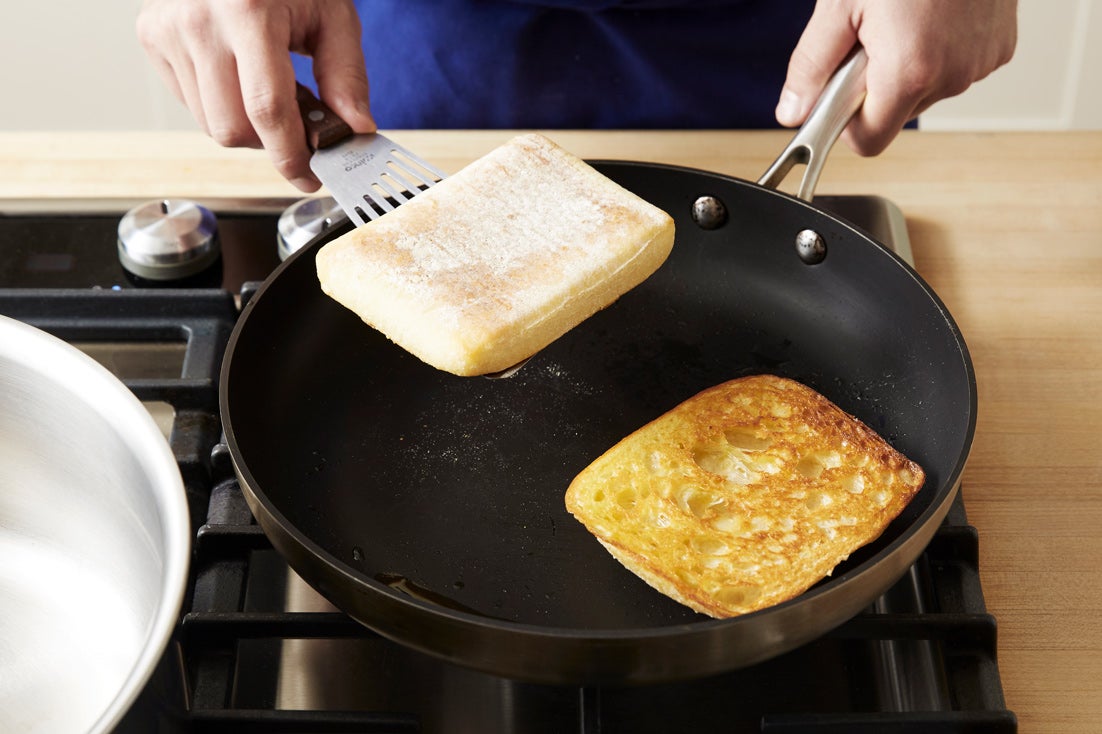 recipe-step-image-Toast the bread & make the garlic croutons:}
