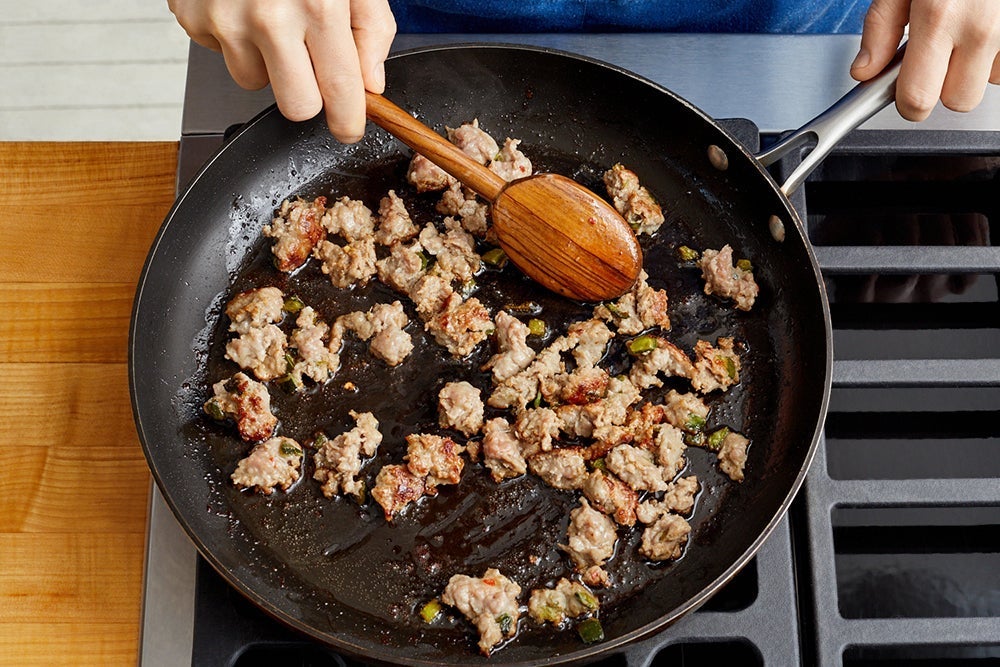 recipe-step-image-Brown the sausage}