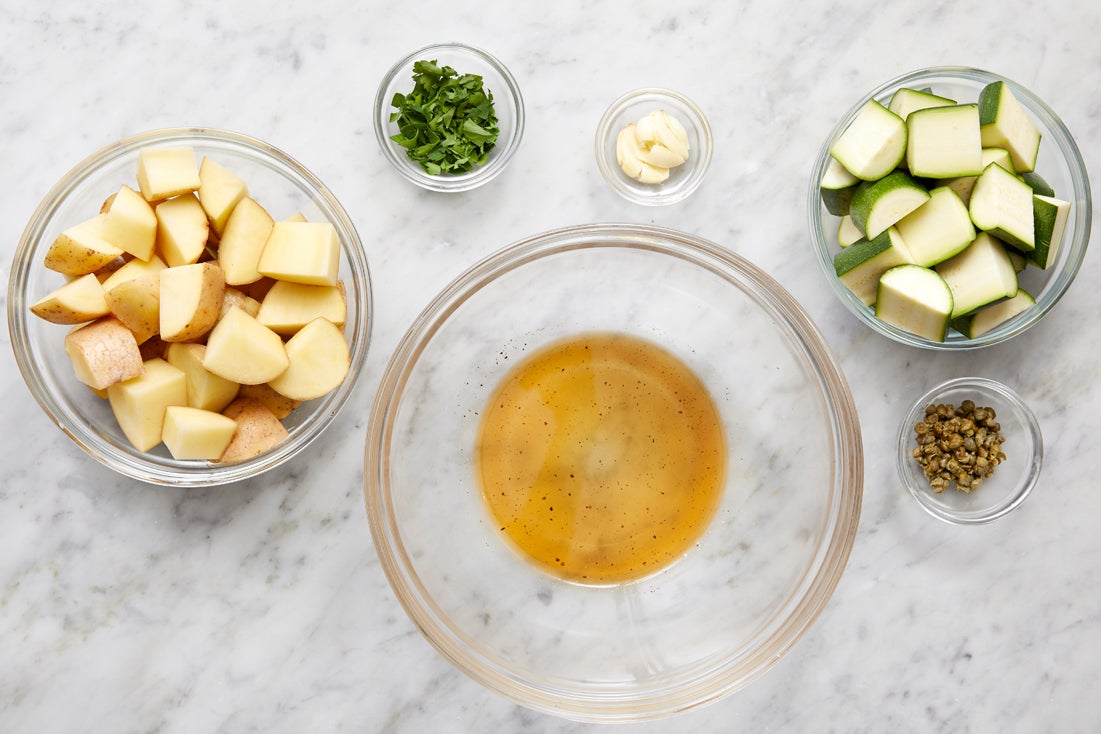 recipe-step-image-Prepare the ingredients & make the dressing:}