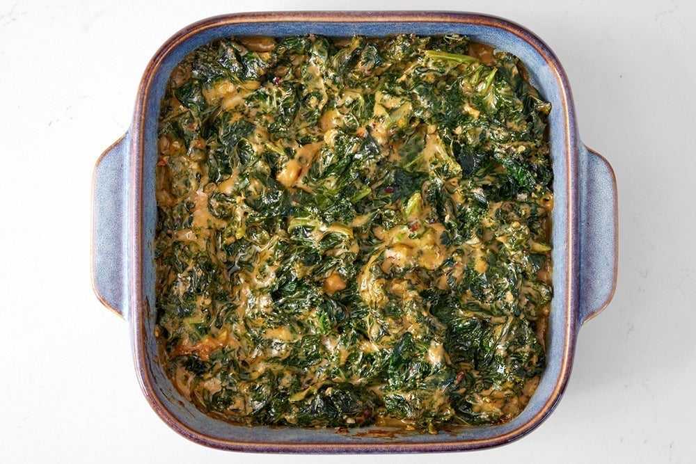 recipe-step-image-Bake the greens & serve your dish}