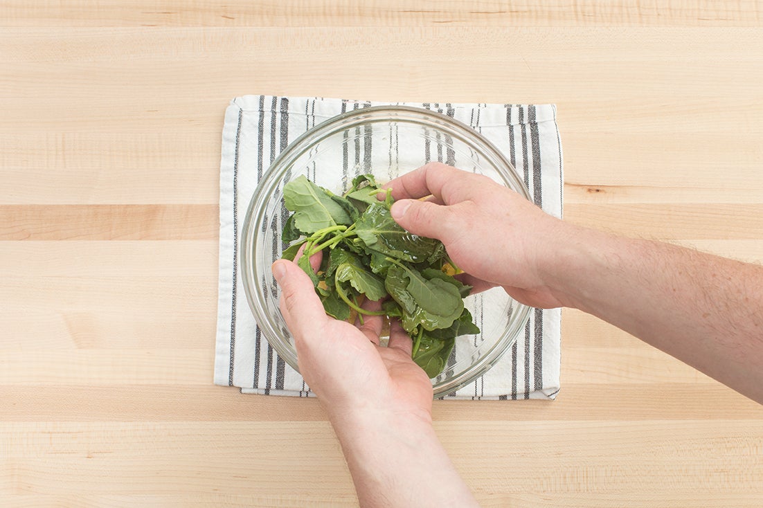 recipe-step-image-Dress the kale & serve your dish:}