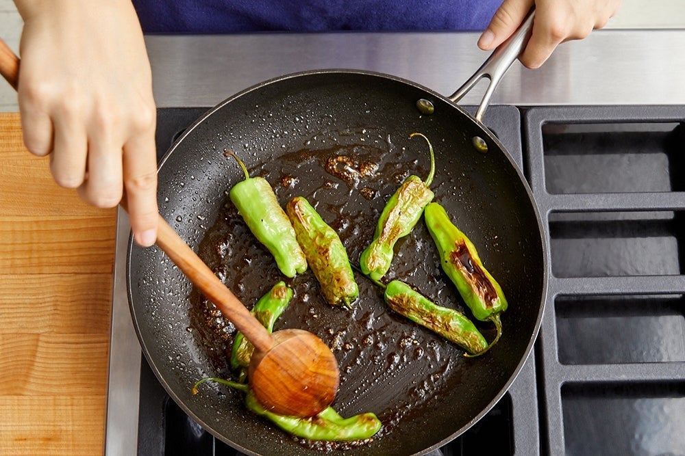 recipe-step-image-Cook & dress the peppers}