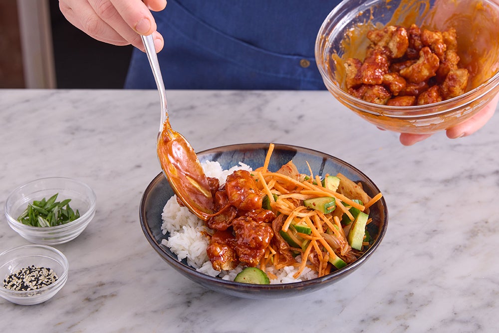 recipe-step-image-Warm the rice & serve your dish}