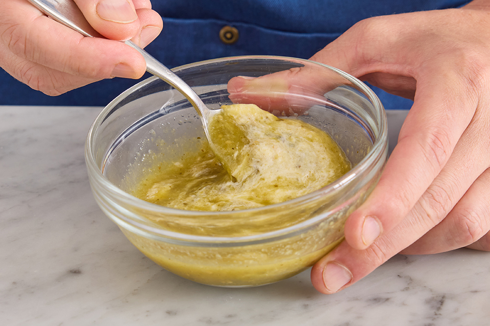 recipe-step-image-Make the creamy cilantro sauce & serve your dish }