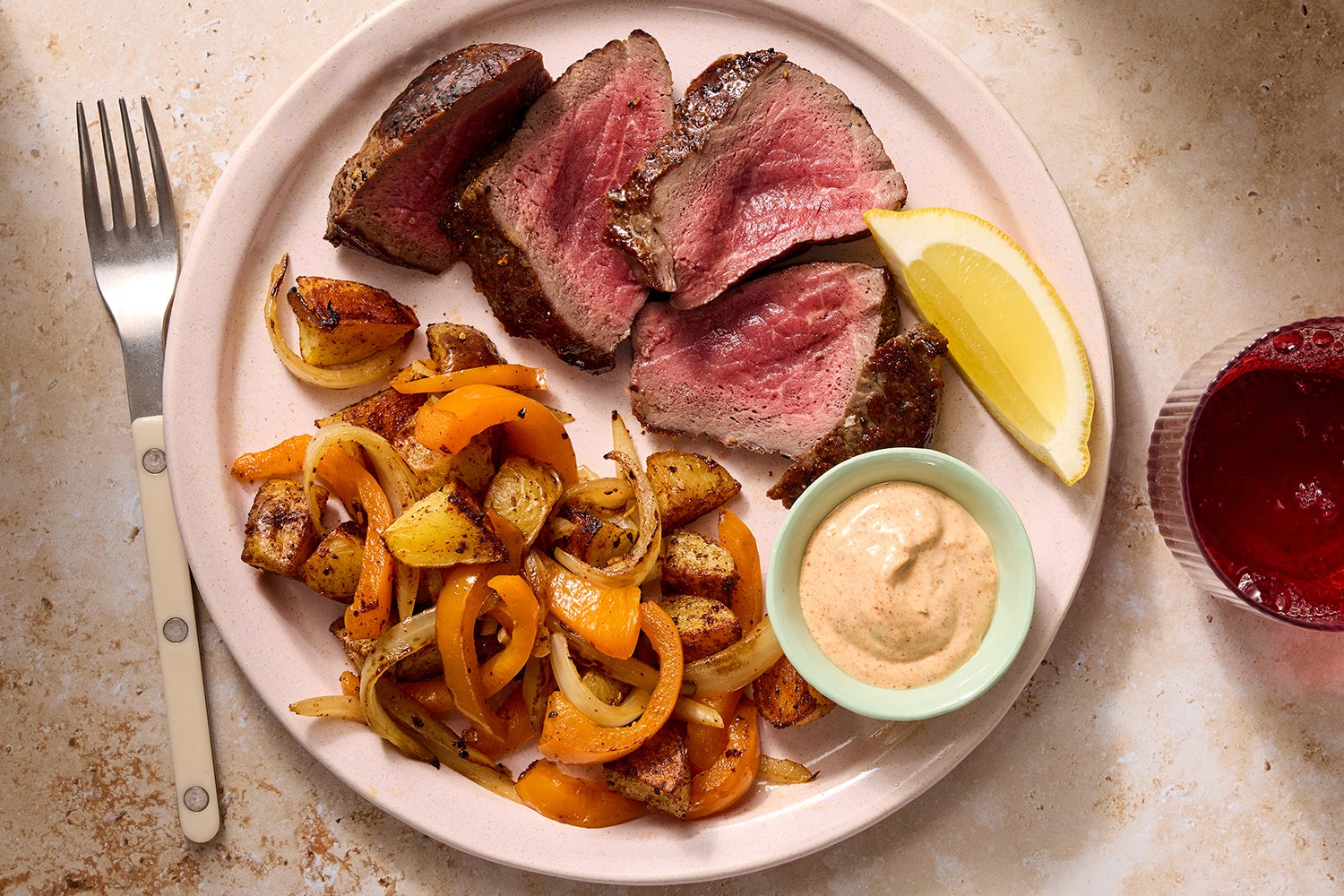 Steaks & Spanish Style Potatoes