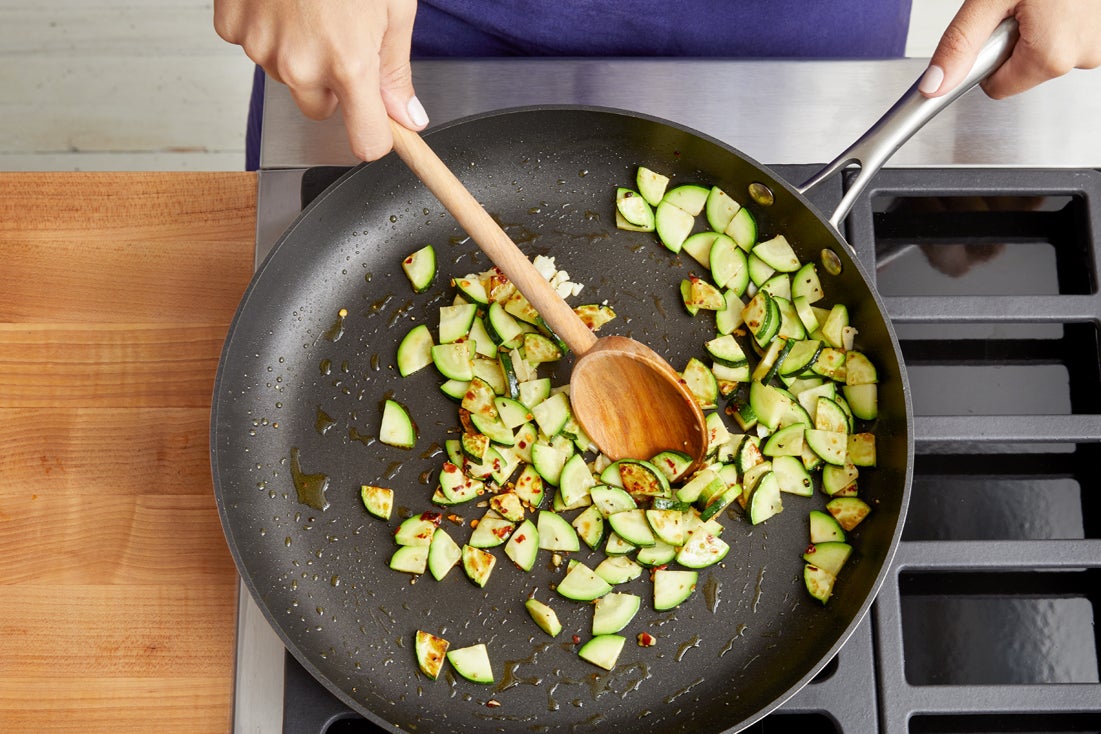 recipe-step-image-Cook the zucchini:}