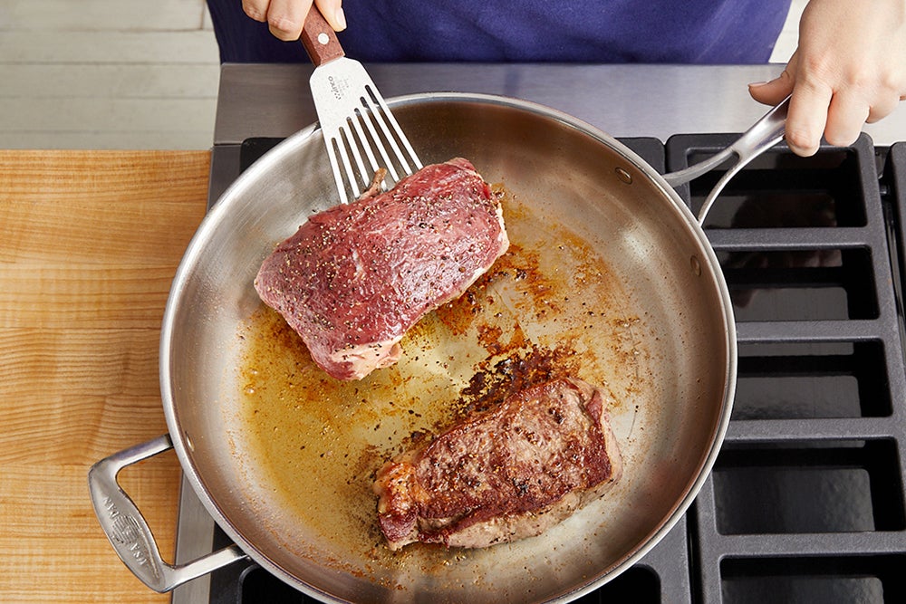 recipe-step-image-Cook the steaks}