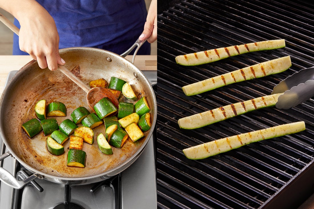 recipe-step-image-Cook & dress the zucchini:}