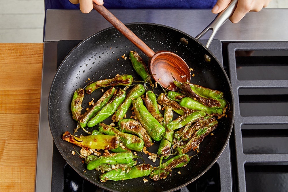 recipe-step-image-Char & finish the shishito peppers}