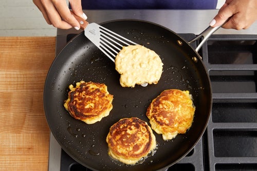 recipe-step-image-Make the corn pancakes: }
