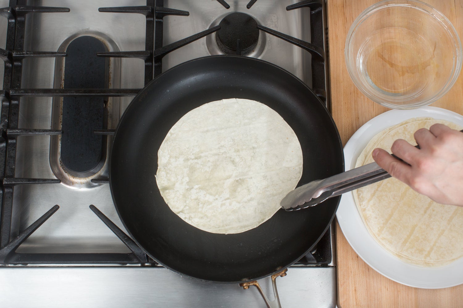 recipe-step-image-Warm the pancakes:}