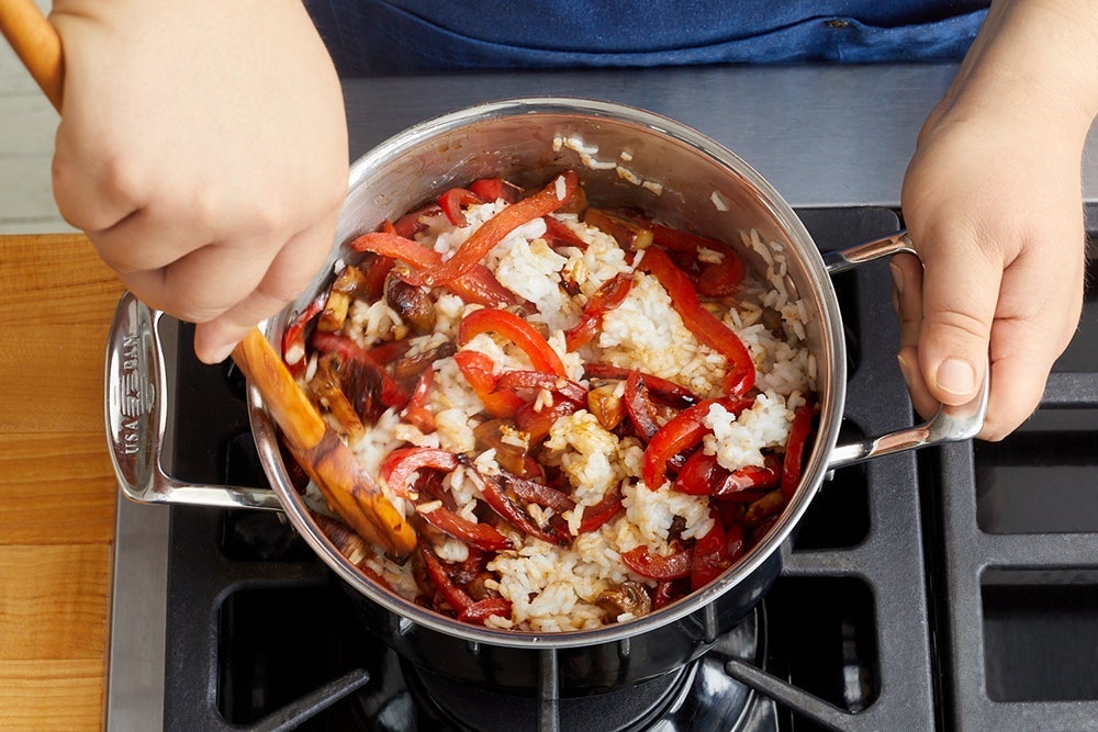 recipe-step-image-Finish the rice & serve your dish}