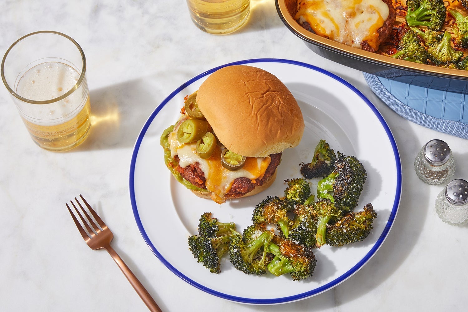 Oven Baked Chorizo Cheeseburgers