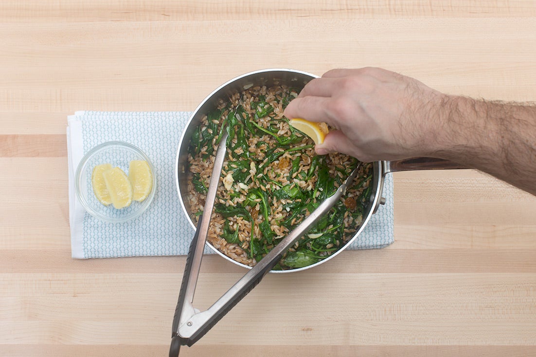 recipe-step-image-Make the farro salad:}