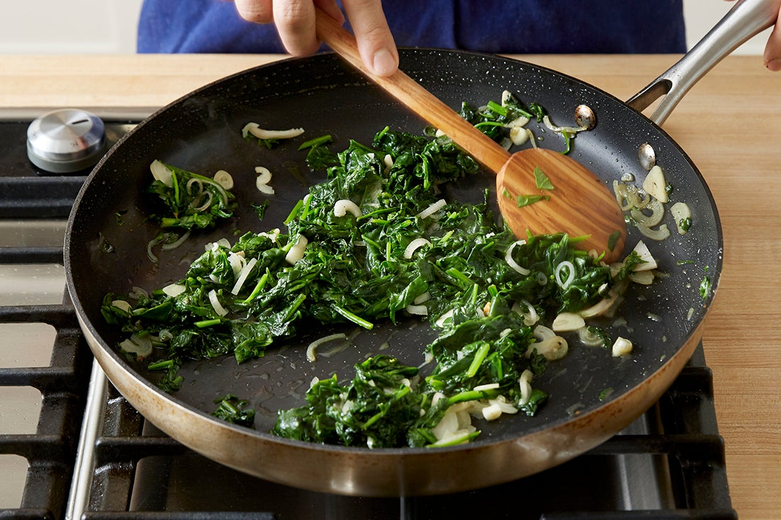recipe-step-image-Cook the spinach:}