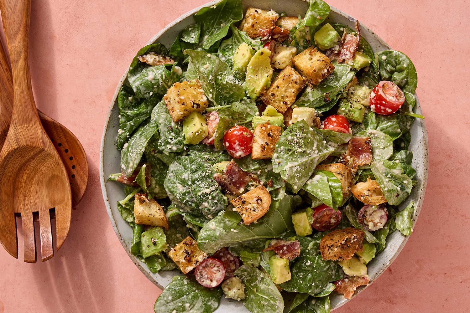 blue apron salad dressing BLT Homemade salad