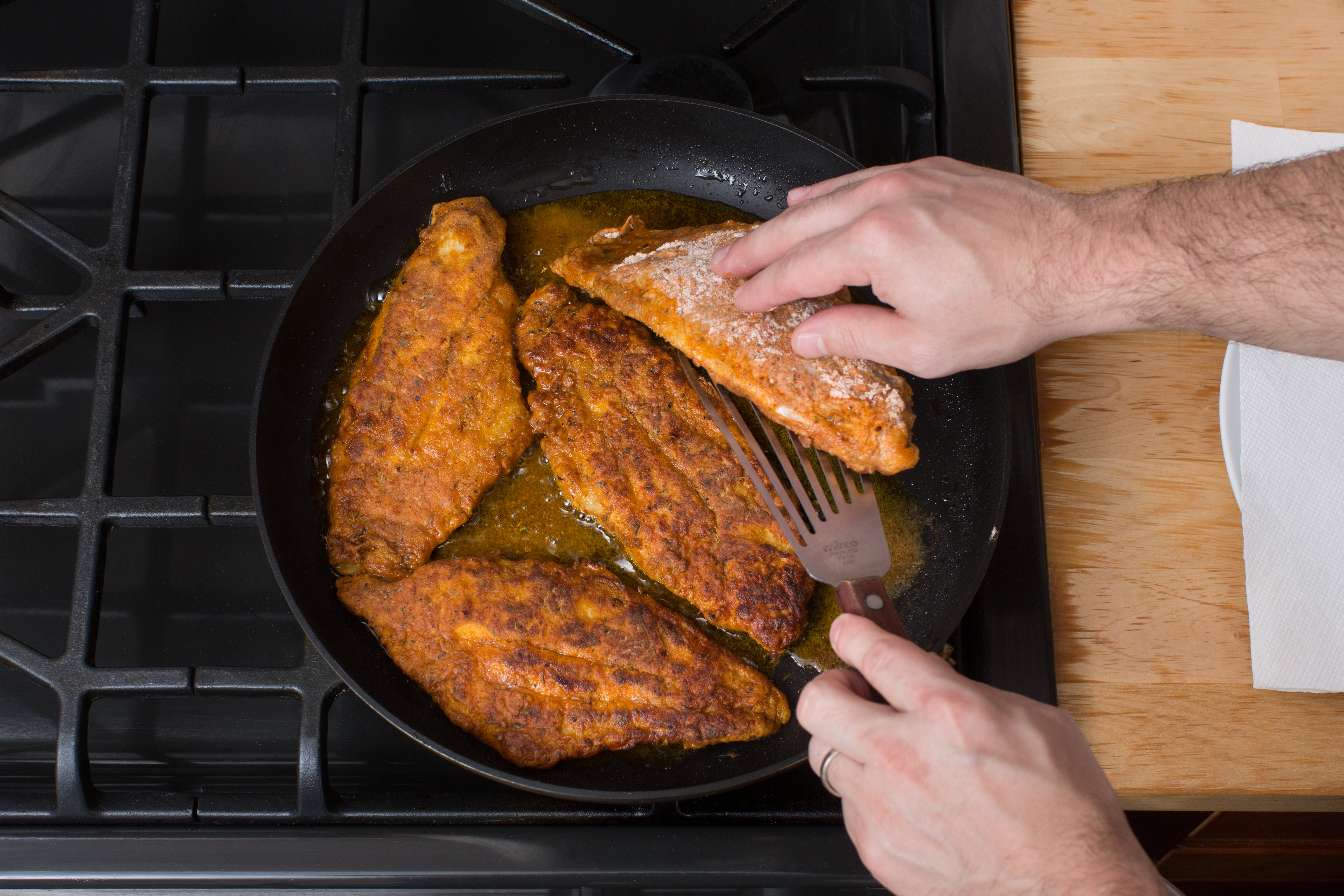 recipe-step-image-Cook the catfish:}