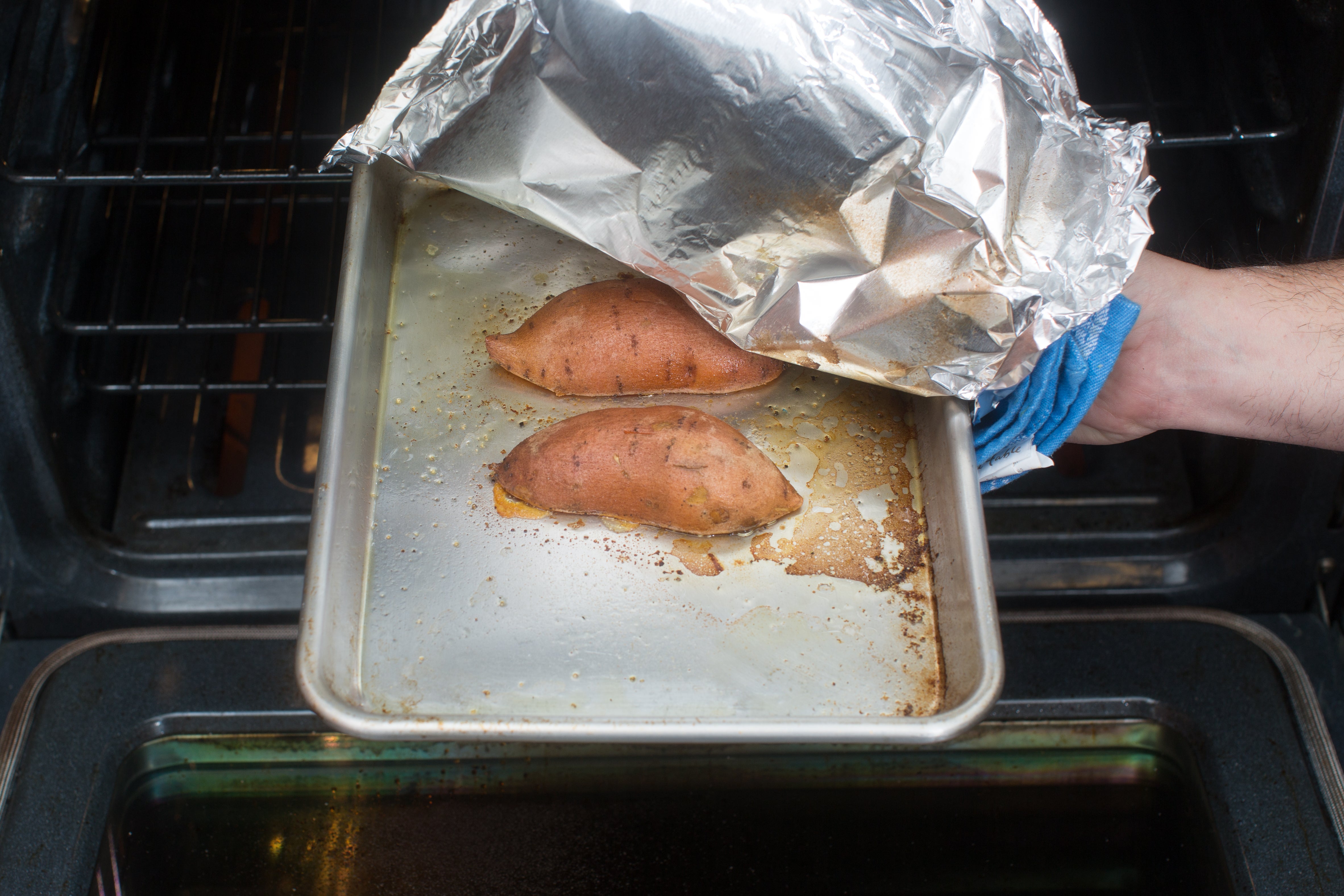 recipe-step-image-Bake the sweet potato:}