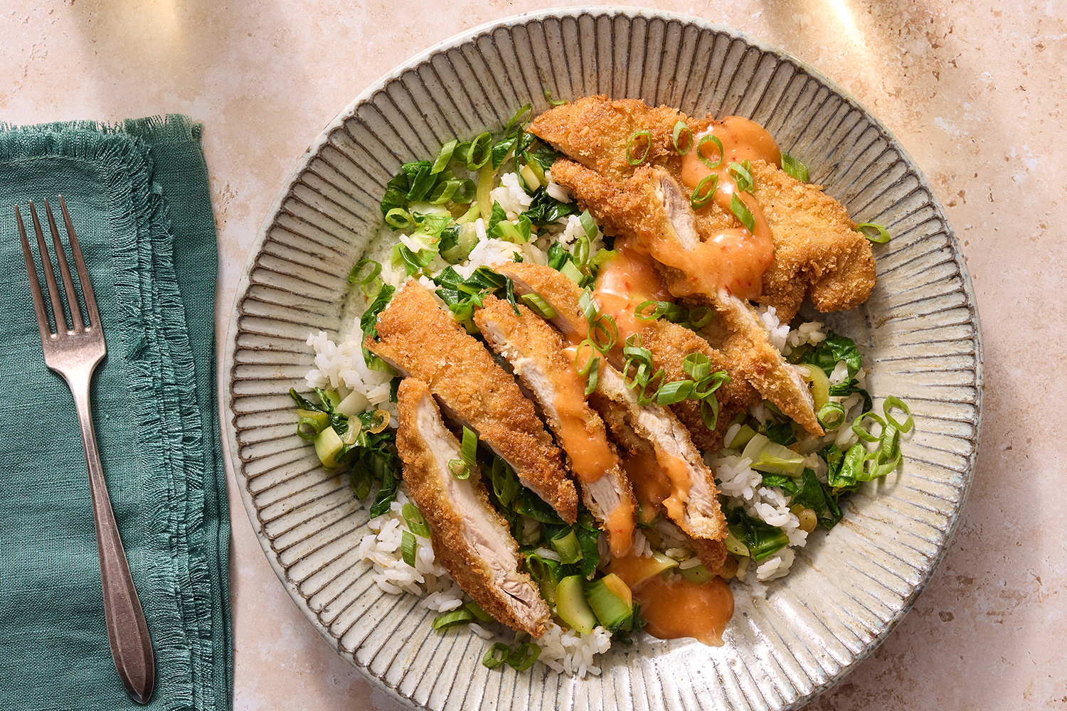 Crispy Panko Chicken & Sweet Chili Mayo