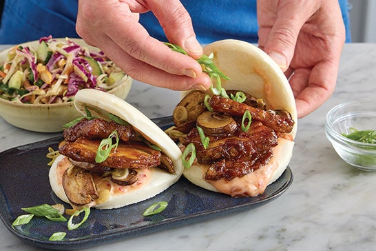 recipe-step-image-Warm the buns & serve your dish}