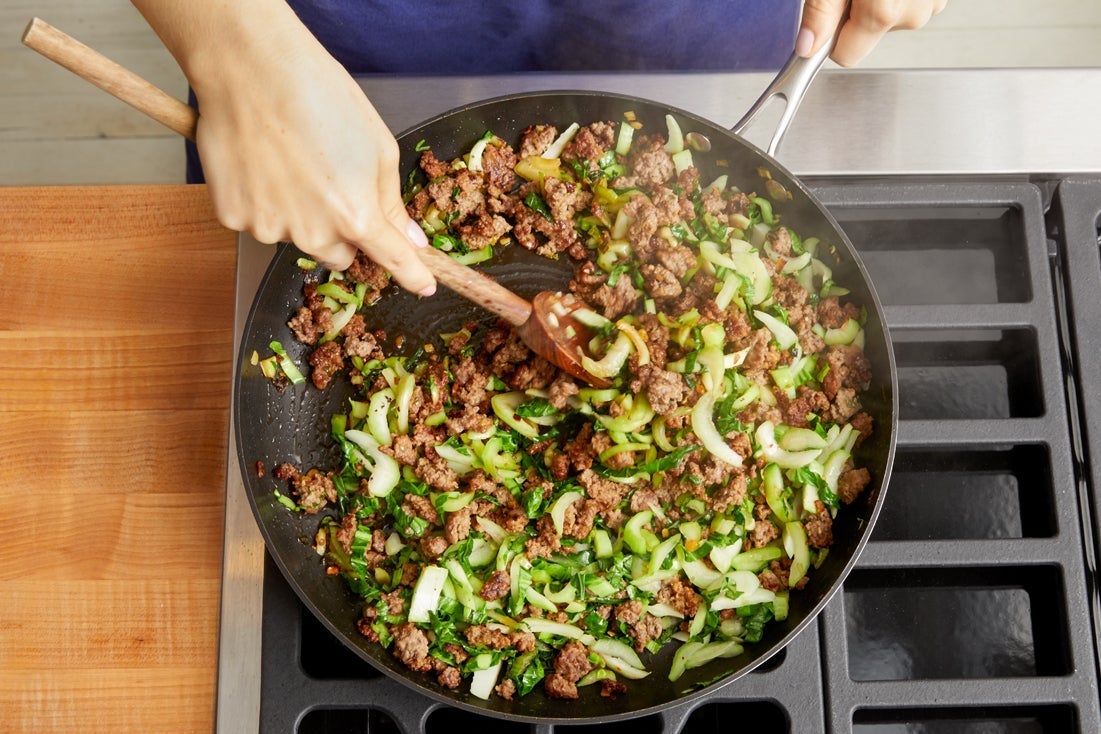 recipe-step-image-Cook the beef & bok choy}