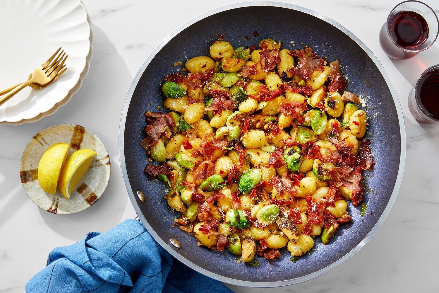 One Pan Prosciutto Gnocchi