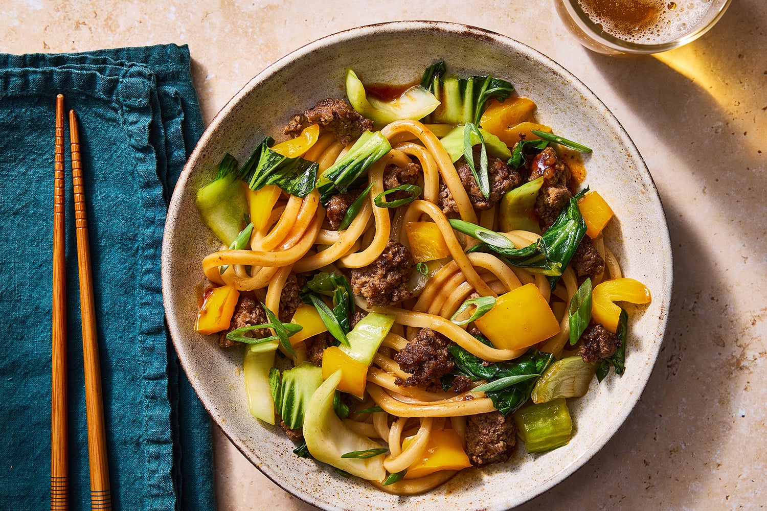 One Pot Beef & Udon Noodles